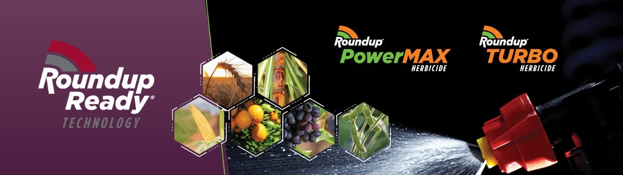 Roundup Ready Technology Powermax and turbo herbicide